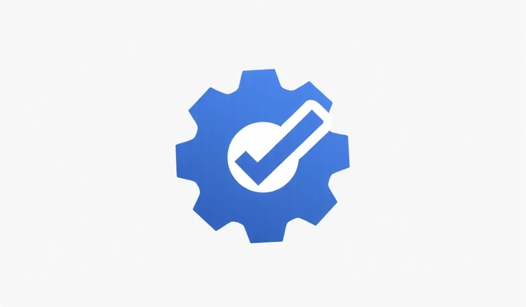 An icon representing user preferences or settings, like a cogwheel with a checkmark, indicating customization and functionality.